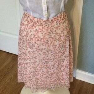 Emaline pink/peach floral skirt 12